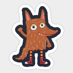 fox monster Sticker